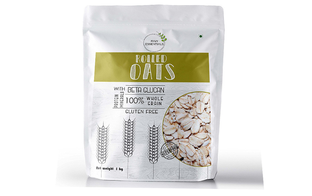 Raw Essentials Rolled Oats    Pack  1 kilogram